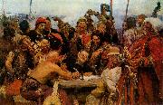 llya Yefimovich Repin The Reply of the Zaporozhian Cossacks to Sultan of Turkey oil painting picture wholesale